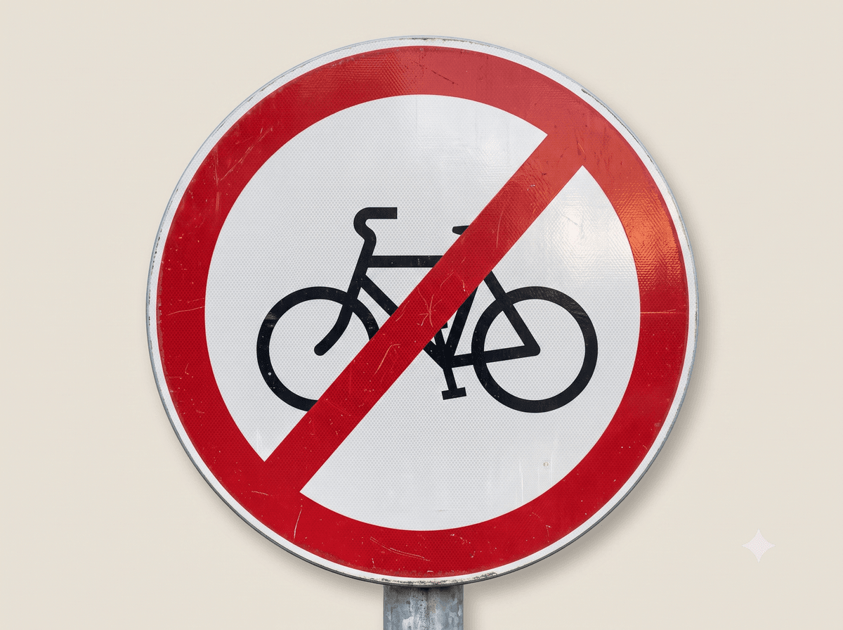 No Entry for Bicycles