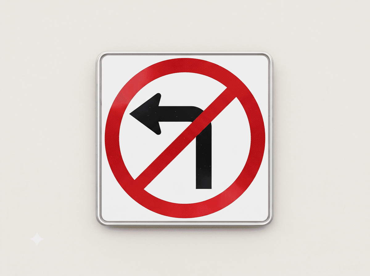 No Left Turn